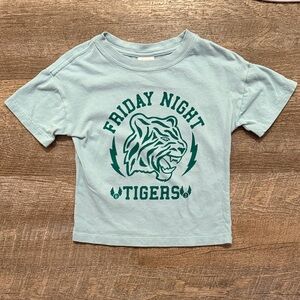 Hanna Andersson Light Blue Tee with Tiger Graphic